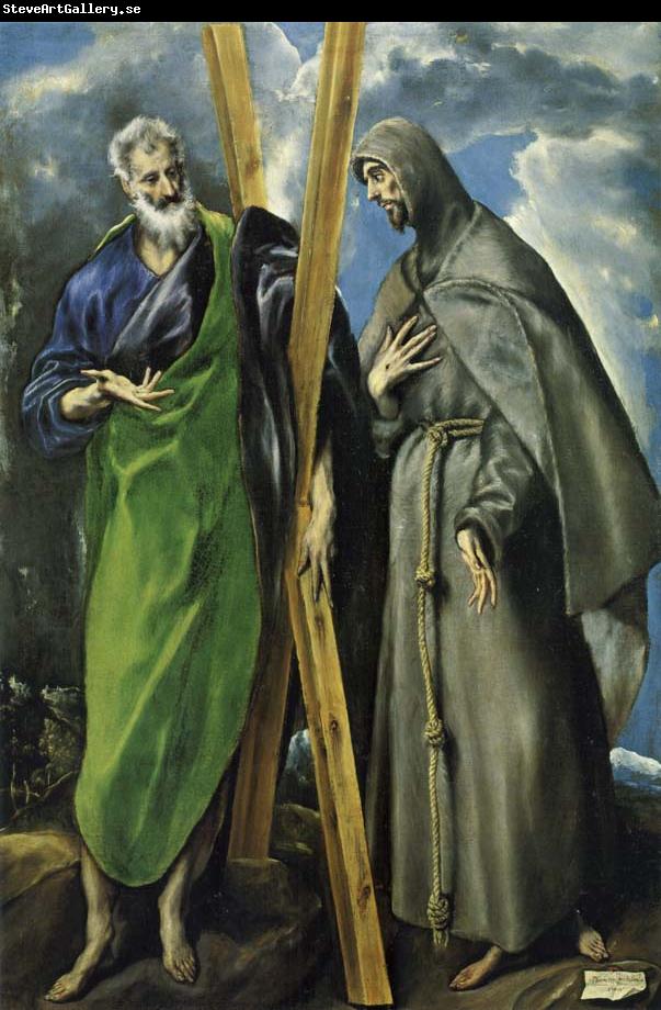 unknow artist Hl. Andreas and Hl. Franziskus, el Greco(1540-1614)